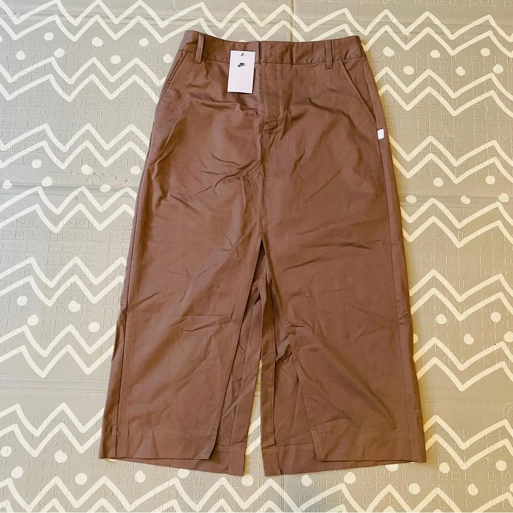 Nike special edition denim jean skirt dress brown medium
